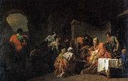 unknow artist Belisarius Receiving Hospitality from a Peasant Who Had Served under Him USA oil painting artist